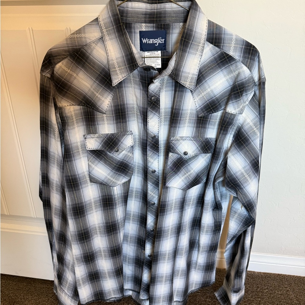 Wrangler Men's Western Wear Button Down Shirt